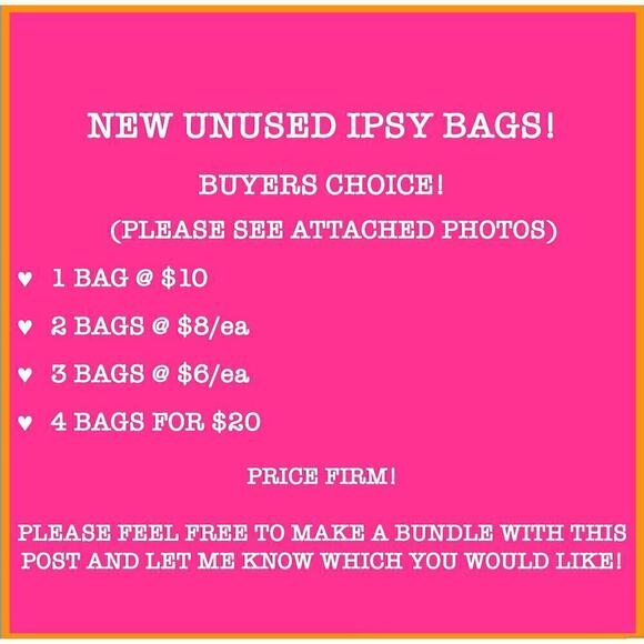 NEW UNUSED IPSY BAGS! - Picture 1 of 7